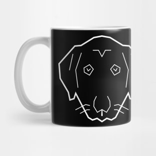 Line Art Dog Mug